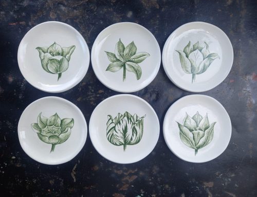 Serie «Platos de pan». Tulipanes